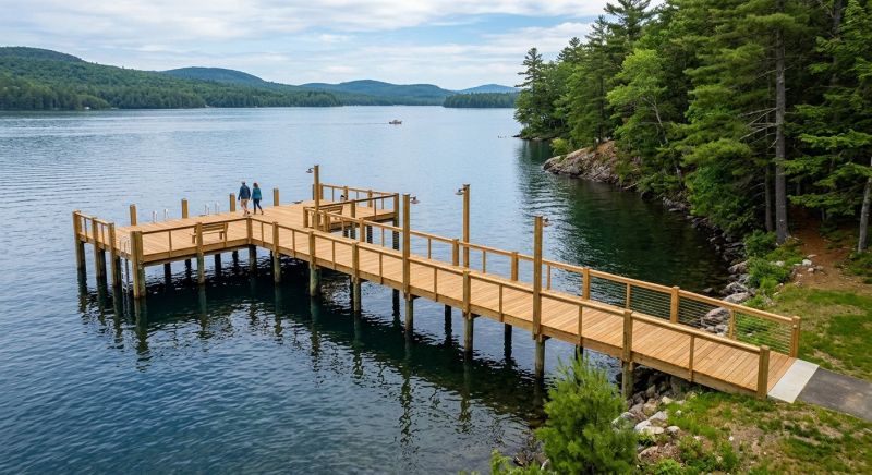 Wood Dock Installation in Alpharetta, GA